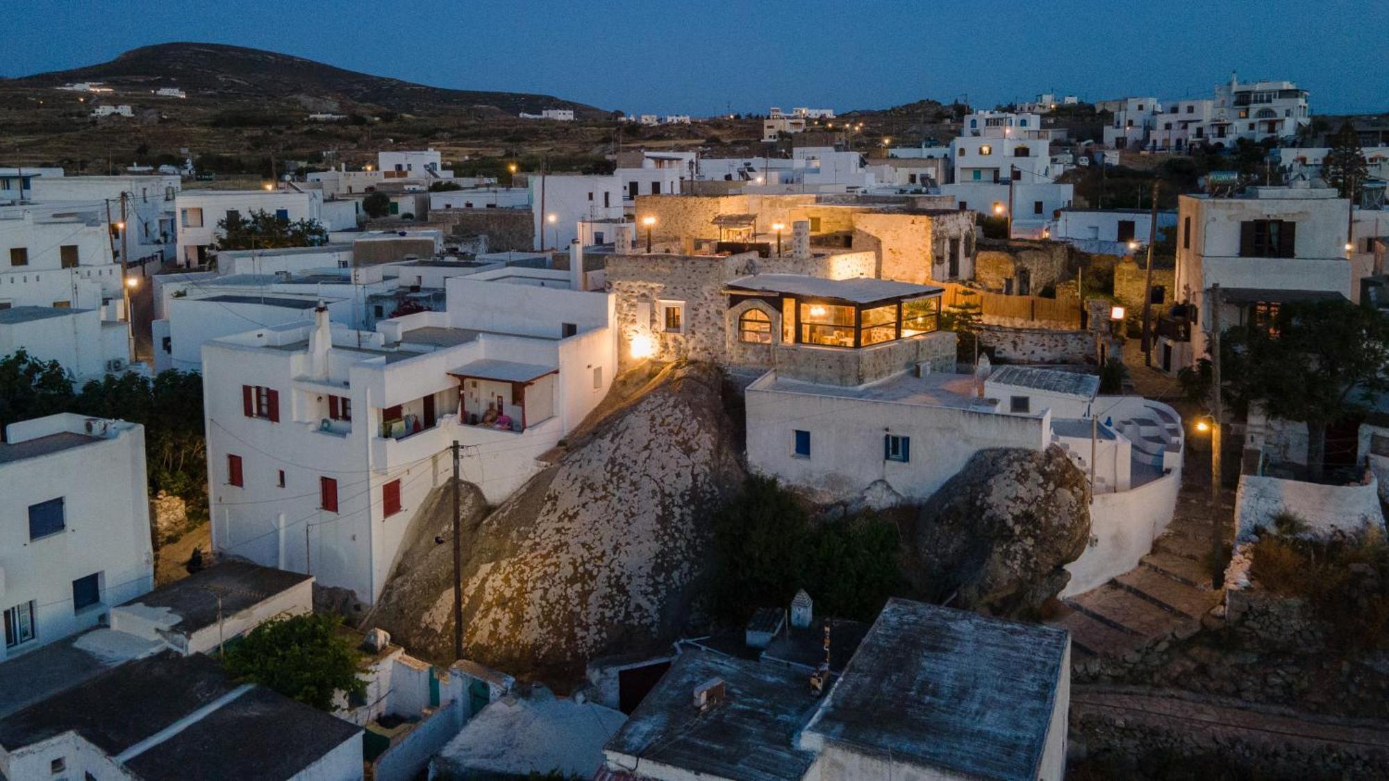 Villa Halaros Castle Glinado Naxos Exterior foto