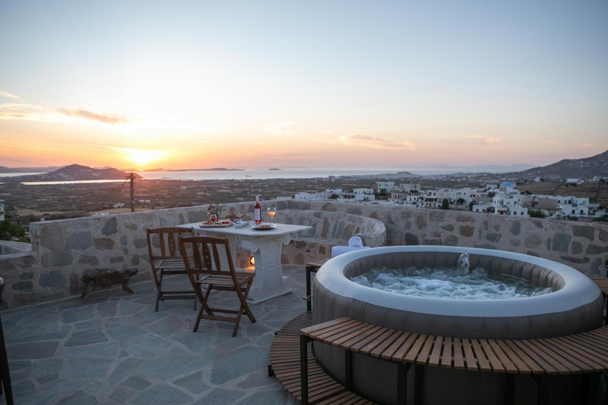 Villa Halaros Castle Glinado Naxos Exterior foto